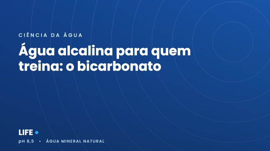 Água alcalina para quem treina: o bicarbonato
