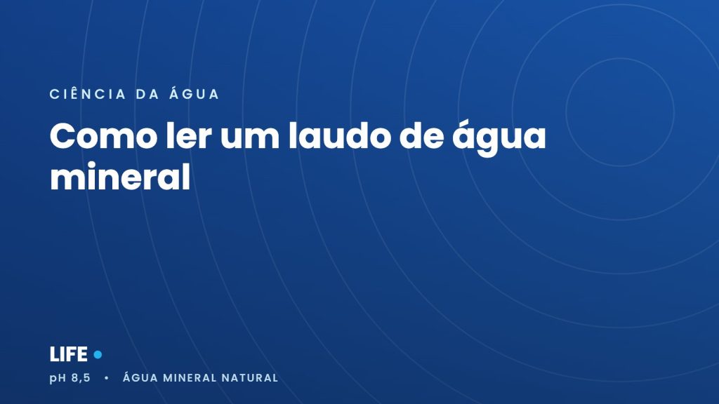 Como ler um laudo de água mineral